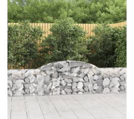 Coșuri gabion arcuite, 11 buc., 300x50x60/80cm, fier galvanizat