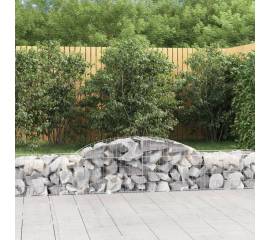 Coșuri gabion arcuite, 10 buc., 300x50x40/60cm, fier galvanizat