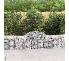 Coșuri gabion arcuite 11 buc, 200x50x60/80 cm, fier galvanizat