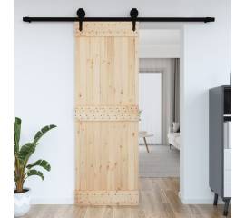 Ușă de hambar, 80x210 cm, lemn masiv de pin
