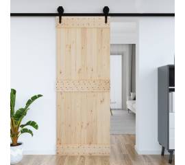 Ușă de hambar, 90x210 cm, lemn masiv de pin