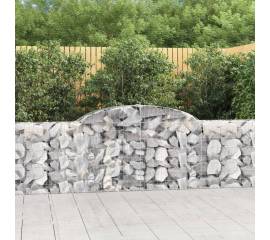 Coșuri gabion arcuite 15 buc, 300x30x80/100 cm, fier galvanizat