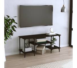 Comodă tv, negru, 102x35x45,5 cm, lemn prelucrat