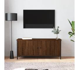 Comodă tv cu uși, stejar maro, 102x35x45 cm, lemn prelucrat