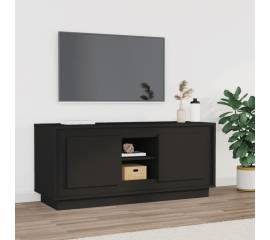 Comodă tv, negru, 102x35x45 cm, lemn prelucrat