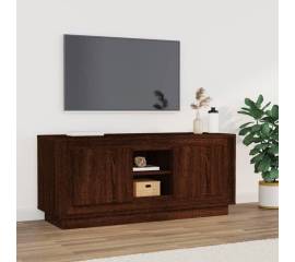Comodă tv, stejar maro, 102x35x45 cm, lemn prelucrat