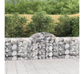 Coșuri gabion arcuite 3 buc, 200x50x80/100 cm, fier galvanizat