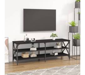 Comodă tv, negru, 140x40x50 cm, lemn prelucrat