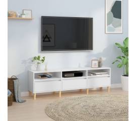 Comodă tv, alb, 150x30x44,5 cm, lemn prelucrat