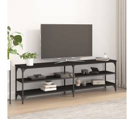 Comodă tv, negru, 160x30x50 cm, lemn prelucrat