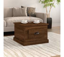 Măsuță de cafea, stejar maro, 50x50x35 cm, lemn prelucrat
