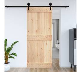 Ușă de hambar, 100x210 cm, lemn masiv de pin