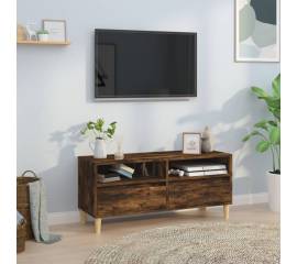 Comodă tv, stejar fumuriu, 100x34,5x44,5 cm, lemn prelucrat