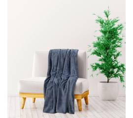 Pătură, gri suprem, 130x170 cm, poliester