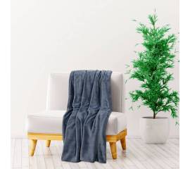 Pătură, gri suprem, 200x240 cm, poliester