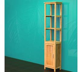 Eisl dulap înalt cu 3 compartimente, 40x30x190 cm, bambus