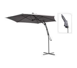 Progarden umbrelă de soare suspendată, gri, 300 cm