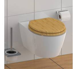 SchÜtte scaun de toaletă cu închidere silențioasă natural bamboo