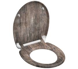 SchÜtte scaun de toaletă duroplast, închidere silențioasă, „old wood”