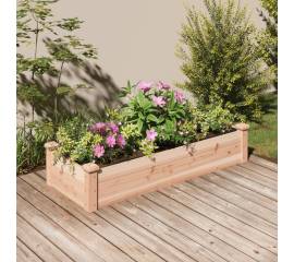Strat de grădină înălțat cu căptușeală, 120x45x25 cm, lemn brad