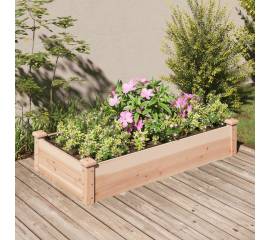 Strat de grădină înălțat cu căptușeală, 120x60x25 cm, lemn brad
