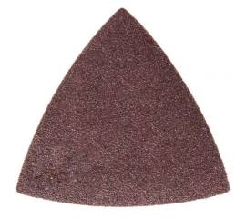 Abrazive/smirghel triunghiular cu scai, p120, set 5 buc, 90x90x90 mm, dedra