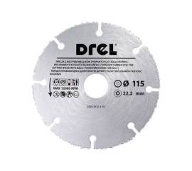 Disc diamant segmentat, lemn, taiere uscata, 115 mm/22.2 mm, drel
