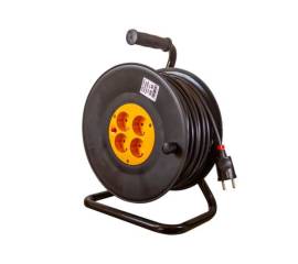 Prelungitor electric industrial, pe tambur, 3x1.5 mm², ip20, 30 m, gelux