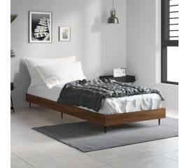 Cadru de pat, stejar maro, 75x190 cm, lemn prelucrat