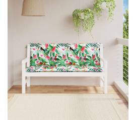 Perne bancă de grădină, 2 buc., multicolor, 150x50x7cm, textil