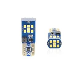 Set becuri auto cu LED CANBUS UltraBright compatibil T10 W5W 21 SMD Alb 12V/24V