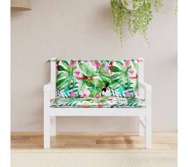 Perne bancă de grădină 2 buc. multicolor 100x50x7 cm textil