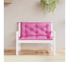 Perne bancă de grădină 2 buc. roz 100x50x7 cm textil