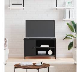 Comodă tv, negru, 80x40x50 cm, lemn prelucrat