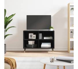 Comodă tv, negru, 69,5x30x50 cm, lemn compozit