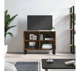 Comodă tv, stejar fumuriu, 69,5x30x50 cm, lemn compozit
