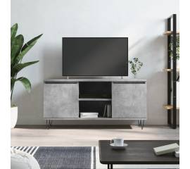 Comodă tv, gri beton, 104x35x50 cm, lemn compozit