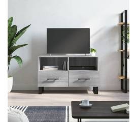 Comodă tv, gri sonoma, 80x36x50 cm, lemn prelucrat