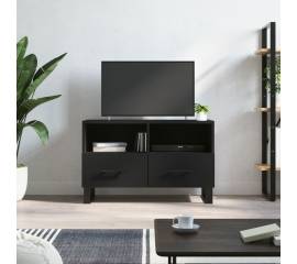 Comodă tv, negru, 80x36x50 cm, lemn prelucrat