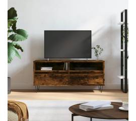 Comodă tv, stejar fumuriu, 100x34,5x44,5 cm, lemn prelucrat