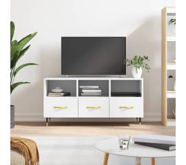 Dulap tv, alb, 102x36x50 cm, lemn prelucrat