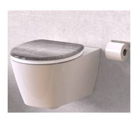 SchÜtte scaun de toaletă cu închidere silențioasă „industrial grey”