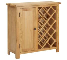 Dulap sticle de vin, 11 sticle, 80x32x80 cm, lemn de stejar