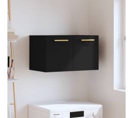 Dulap de perete, negru, 60x36,5x35 cm, lemn prelucrat