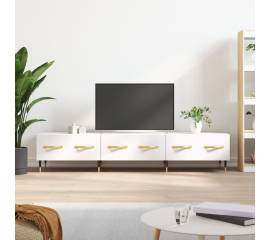 Comodă tv, alb, 150x36x30 cm, lemn prelucrat