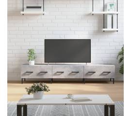 Comodă tv, gri beton, 150x36x30 cm, lemn prelucrat