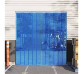Perdea pentru ușă, albastru, 300 mmx2,6 mm 25 m, pvc