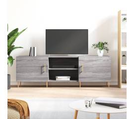 Comodă tv, gri sonoma, 150x30x50 cm, lemn compozit