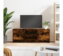 Comodă tv, stejar afumat, 102x30x37,5 cm, lemn prelucrat