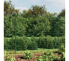 Gard plasă de sârmă, verde, 1,4x25 m, oțel galvanizat